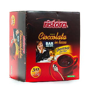 Шоколадний напій Ristora Cioccolata пакетований 50х25 г