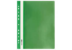 Папка-швидкозшивач глянсові А4 з перфорацією зелена (паковання 10 шт.) (E31510-04) economix (E31510-04)