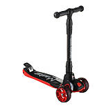 Дитячий чотириколісний складаний самокат X7 зі світними PU колесами.Самокат mini scooter.Складаний кермо., фото 4