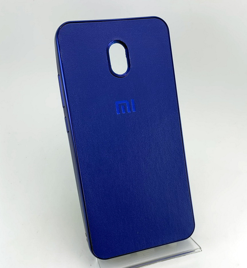 Чохол для Xiaomi Redmi 8A накладка на бампер протиударний під шкіру сірий