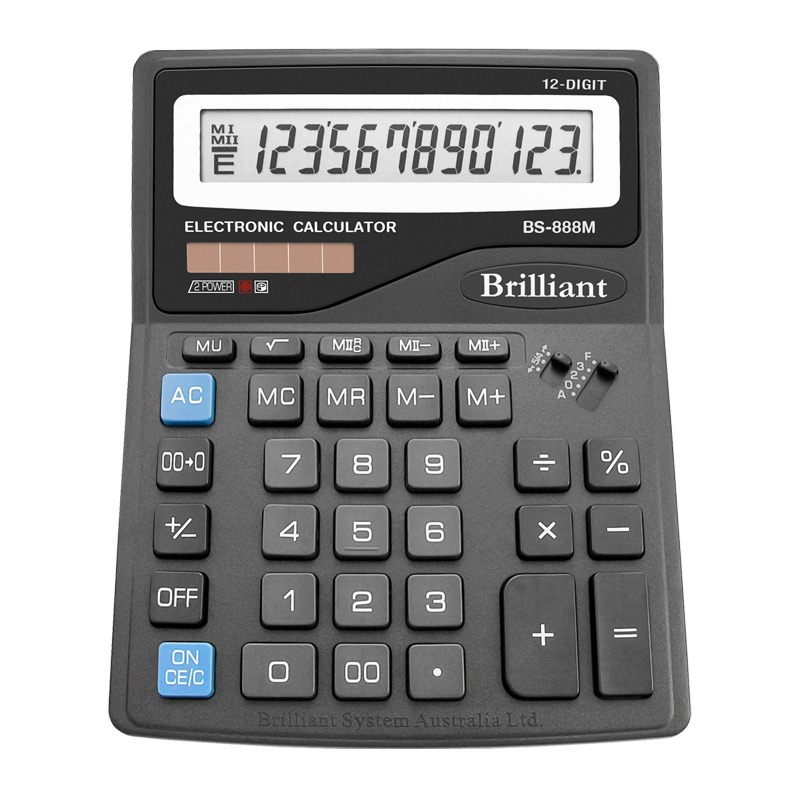 Калькулятор Brilliant BS-888М, 12 розрядів BRILLIANT (BS-888M)