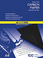 Папір копіювальний, чорний, А4, 100 л. (BM.2701) buromax