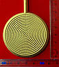 Магніт підхоплювач для штор 29*6 см золото (1 шт.) круглий, фото 4