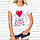 Парні футболки із принтом "Серце" L, Білий Push IT, фото 3