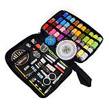 Швейний набір дорожній універсальний компактний Нитки Голки Інструмент Прикладні матеріали для шиття, фото 3