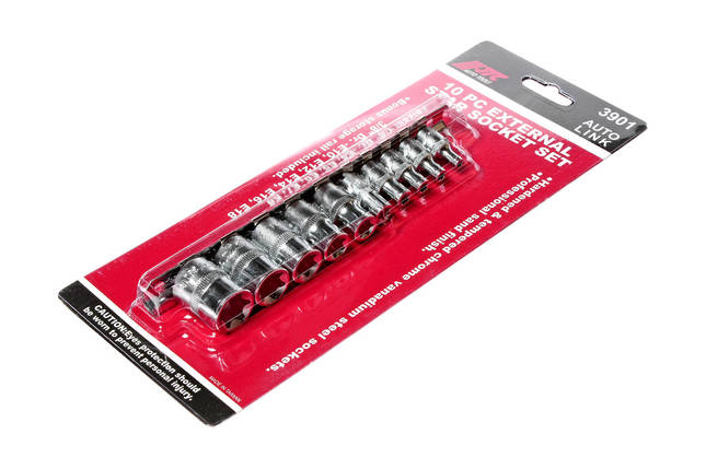 Набор головок TORX 1/4" и 3/8" Е4-Е18 10ед., фото 3