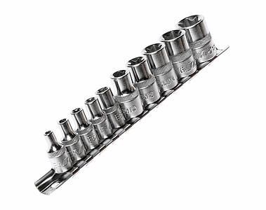 Набор головок TORX 1/4" и 3/8" Е4-Е18 10ед.
