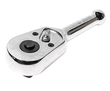 Тріскачка укорочена 1/2" 130 мм (сталева ручка)