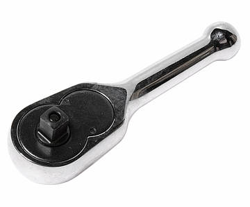 Тріскачка укорочена 1/4" 89 мм (сталева ручка)
