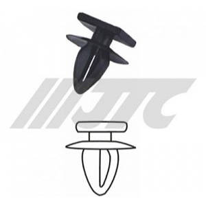 Кліпса автомобільна пластикова (бампер MITSUBISHI) (25шт.)