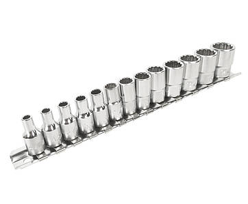 Набір головок 1/4" 4-14 мм. 12гр.13ед.