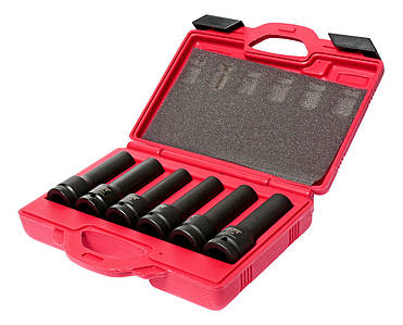 Набір головок ударних TORX E18, E20, E22, E24, 17мм, 19мм 3/4" 6ед.