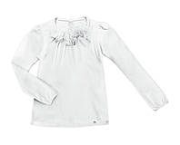 Блуза детская трикотажная для девочки школьная длинный рукав 128 см