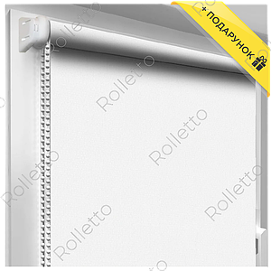 Тканинні ролети відкритого типу з тканини "Соломка", білий