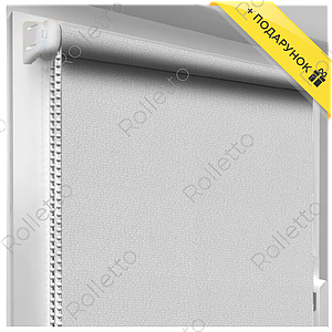 Тканинні ролети відкритого типу з тканини "Соломка", сірий