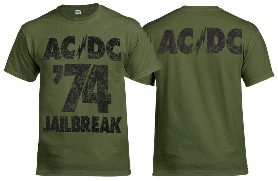 Футболка AC/DC Jailbreak оливкова