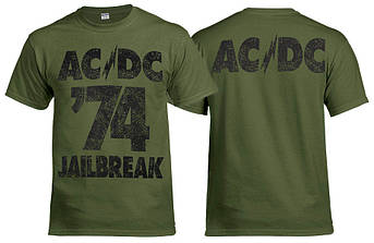 Футболка AC/DC Jailbreak оливкова, фото 1