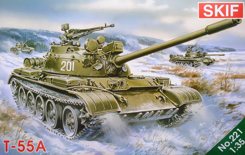 Т-55А Радянський середній танк. 1/35 SKIF MK221