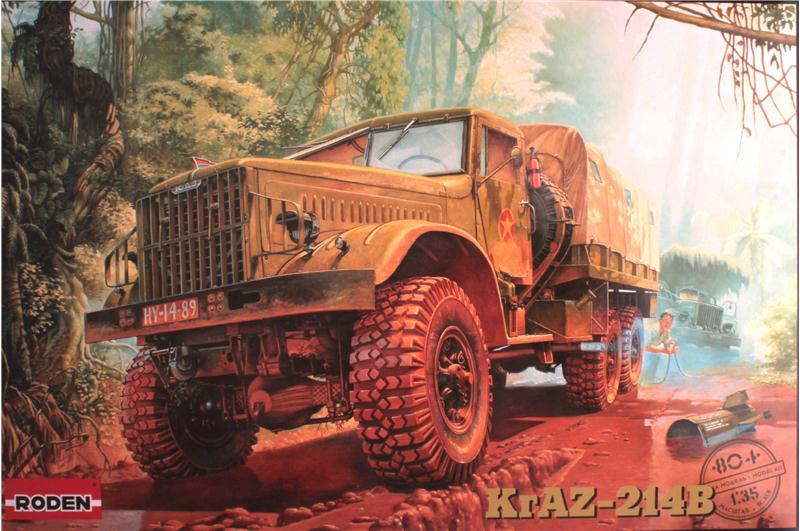 Грузовый автомобиль КрАЗ-214Б. Сборная модель в масштабе 1/35. RODEN 804 - фото 1 - id-p1195150083