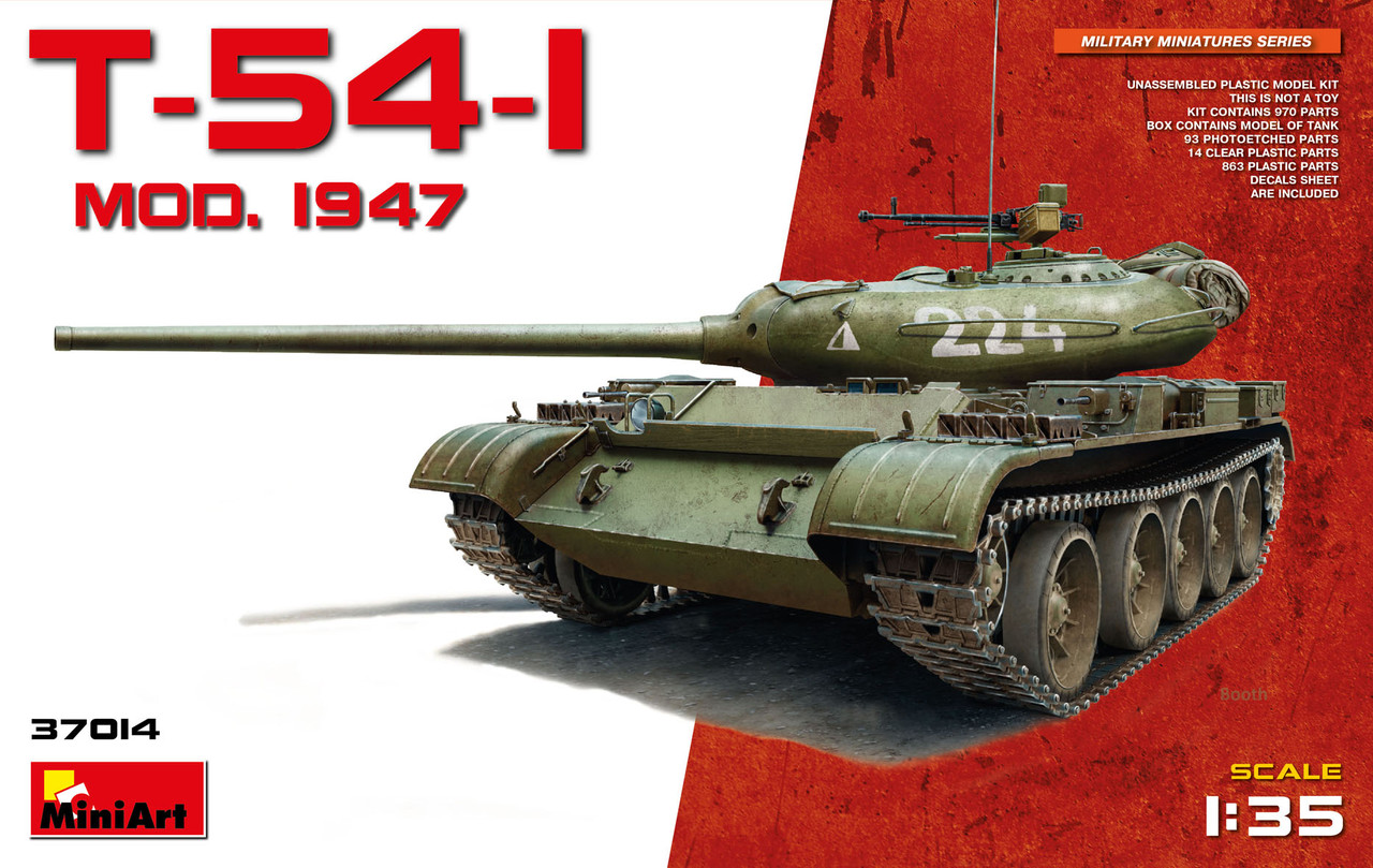 T-54-1 Вертикальний середній танк Обр. 1947 р. 1/35 MINIART 37014