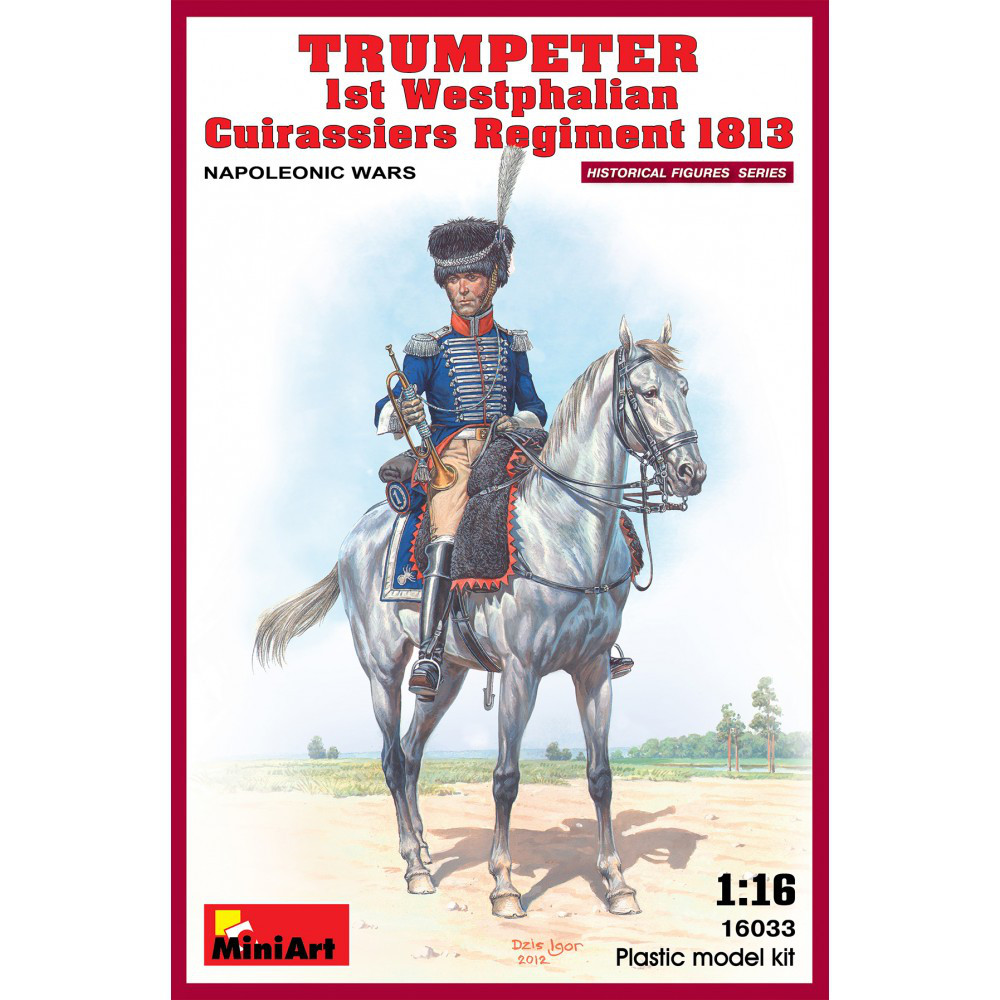 ТРУБАЧ 1-ГО ВЕСТФАЛЬСЬКОГО КІРАСИРСЬКОГО ПОЛКУ 1813 Р. 1/16 MINIART 16033