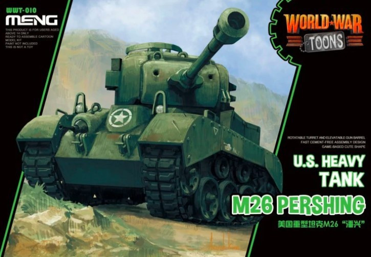 M26 Pershing американський танк (World War Toons series). MENG MODEL WWT-010