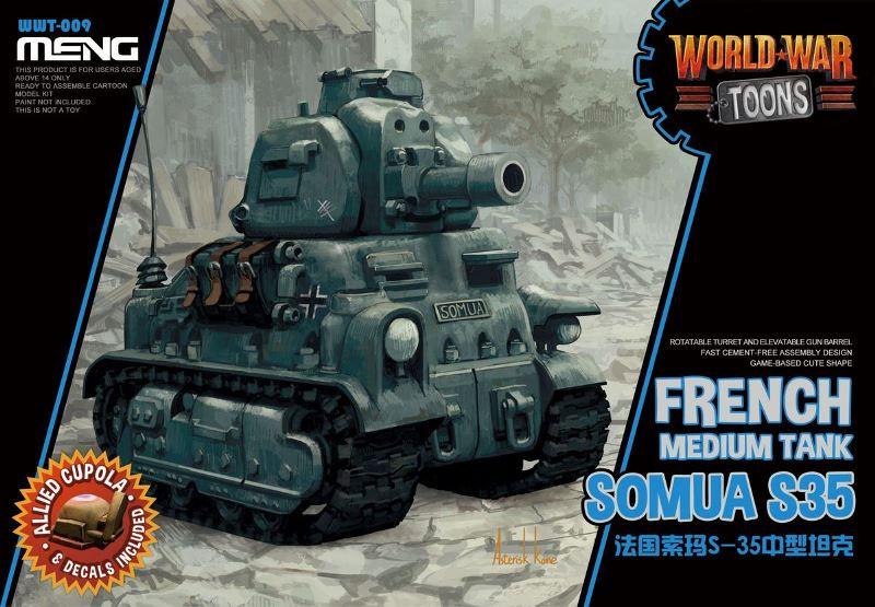 Somua S35 французький середній танк (World War Toons series). MENG MODEL WWT-009