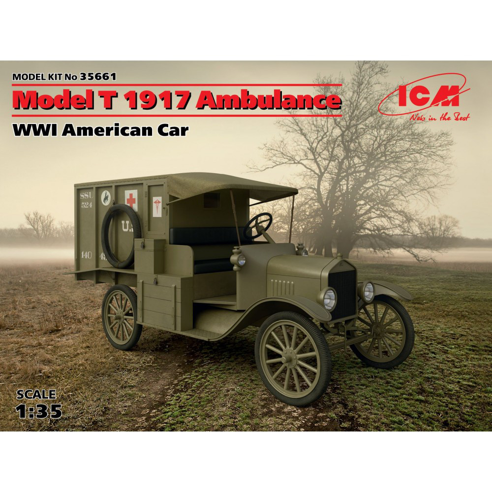 Model T 1917 санітарна, Американський автомобіль І МВ. 1/35 ICM 35661