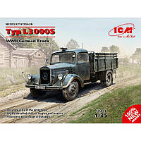 Германский грузовой автомобиль Typ L3000S, 2 МВ. 1/35 ICM 35420