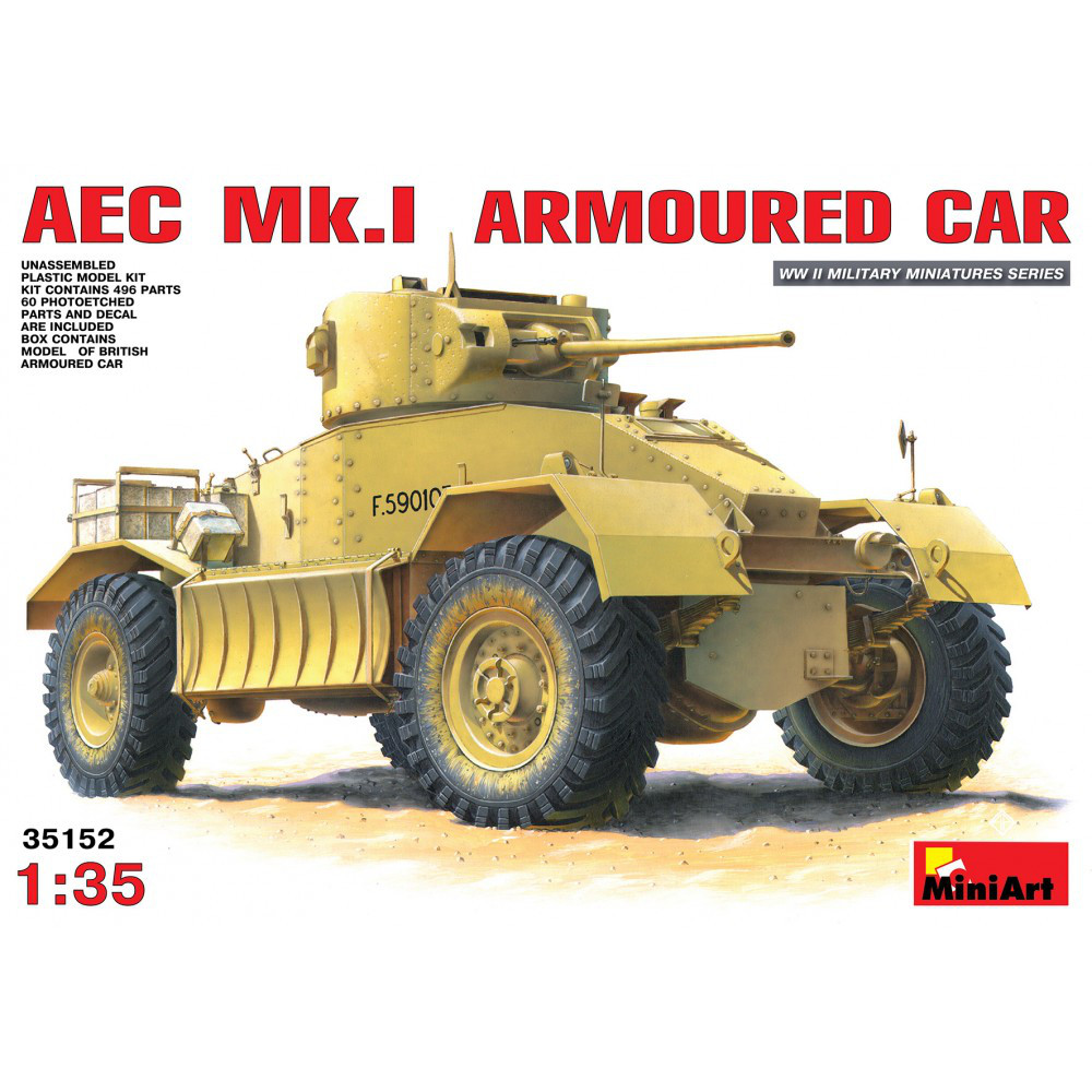 AEC MK.I БРИТАНСЬКИЙ БРОНЕАВТОМОБІЛЬ. 1/35 MINIART 35152
