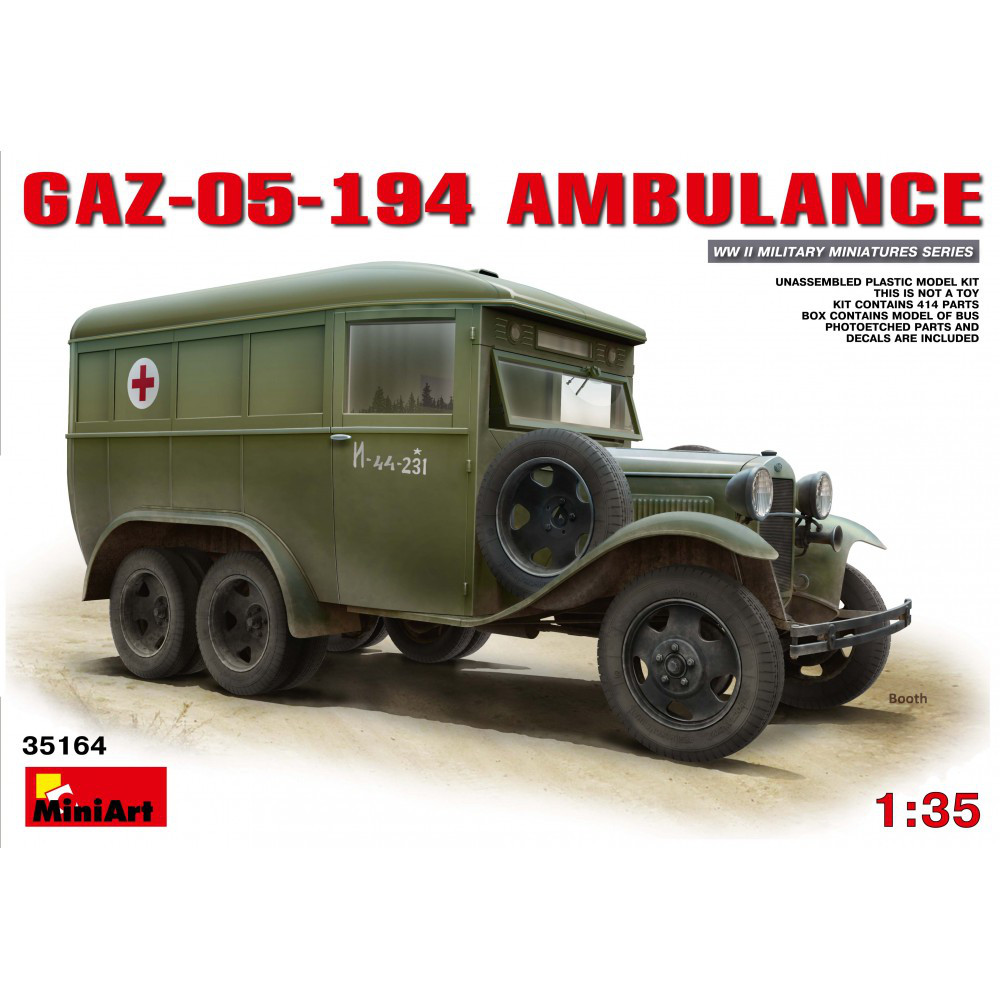 ГАЗ 05-194 САНІТАРНИЙ. 1/35 MINIART 35164