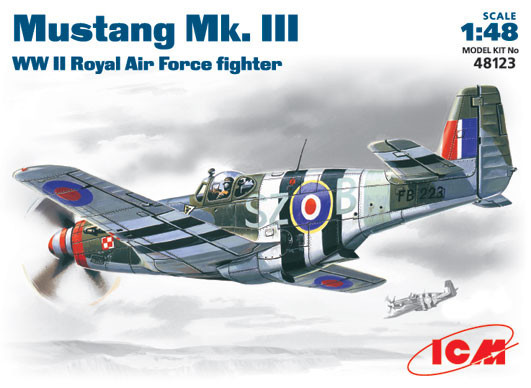 Винищувач Mustang Mk. III. 1/48 ICM 48123