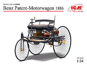 Автомобіль Бенца 1886 р. Збірна пластикова модель автомобіля. 1/24 ICM 24040