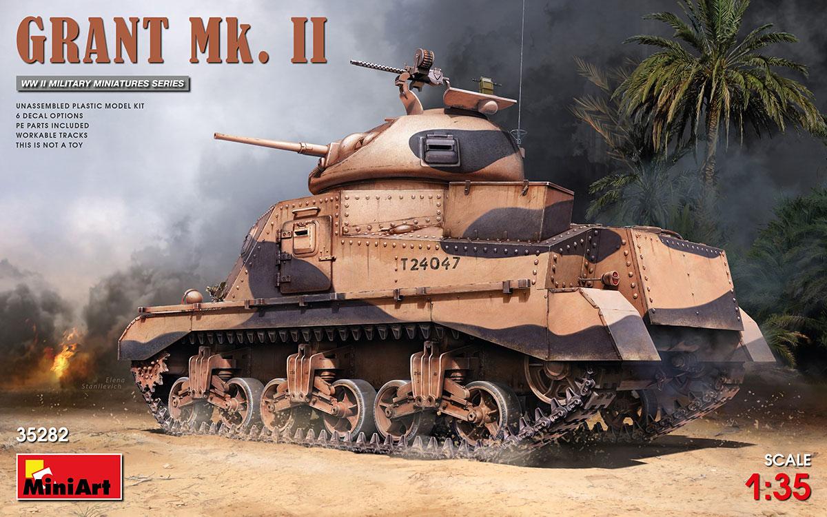 GRANT Mk. II. Збірна модель танка в масштабі 1/35. MINIART 35282