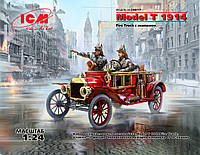 Model T 1914 Fire Truck с экипажем. Сборная модель автомобиля в масштабе 1/24. ICM 24017