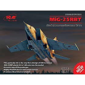 МиГ-25 РБТ. Збірна модель літака в масштабі 1/48. ICM 48901