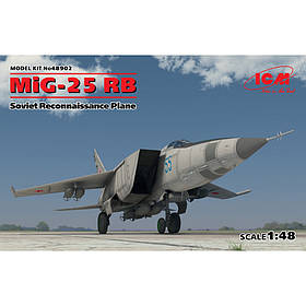 МІГ-25 РБ Літак-розвідник. Збірна модель літака в масштабі 1/48. ICM 48902