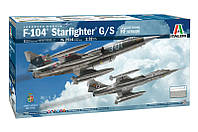 F-104 STARFIGHTER G/S. Сборная модель истребителя в масштабе 1/32. ITALERI 2514