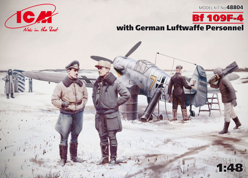 Bf 109F-4 з Німецьким персоналом Люфтваффе. 1/48 ICM 48804