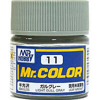 Фарба емалева Gunze Light Чайка Gray semigloss USAF Aircraft, Mr. Color solvent-based paint 10 ml. С11