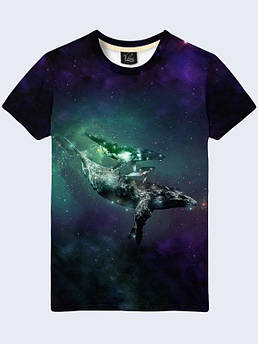 Чоловіча футболка з принтом Космічні кити