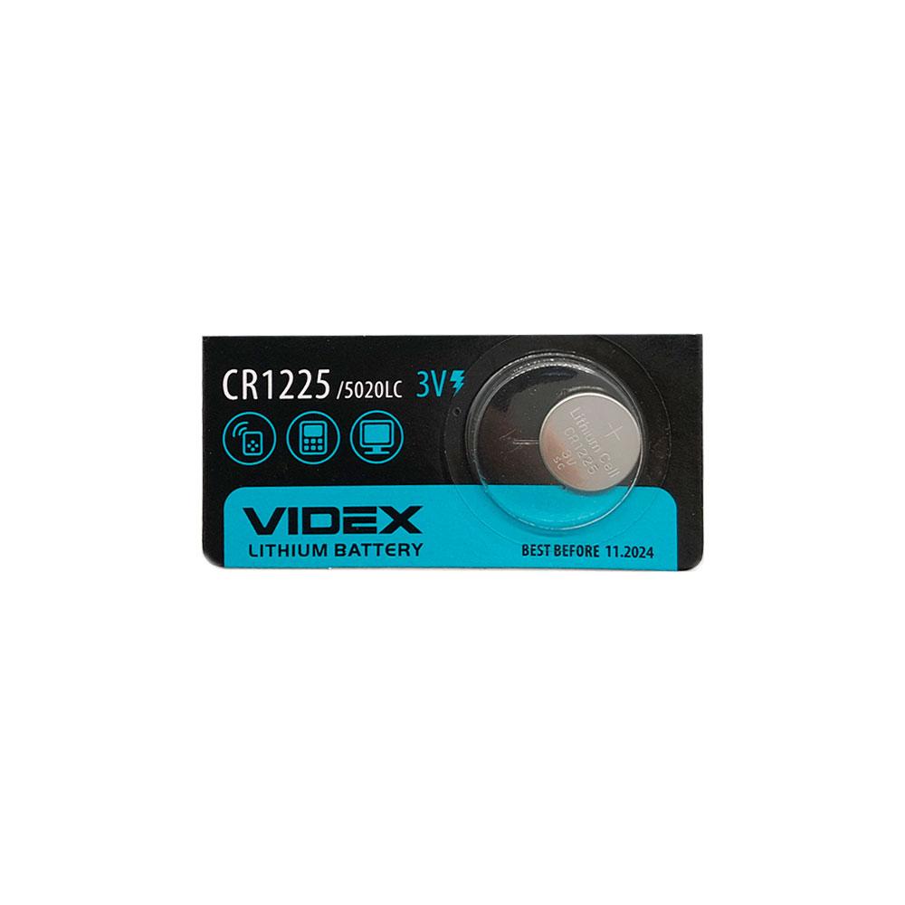 Батарейка CR1225 Videx Lithium (3v) 1шт.