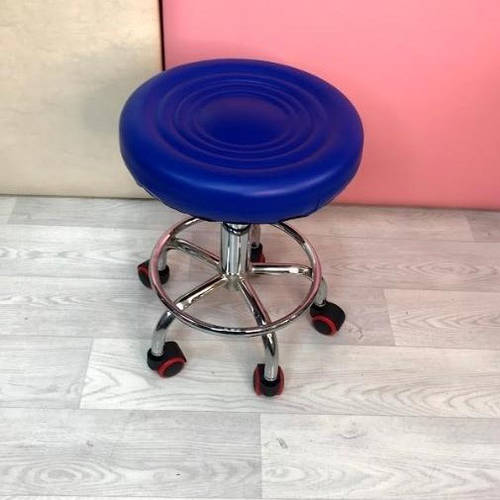 Стул мастера без спинки Синий, высота: 44-57 см. Стул мастера для ...