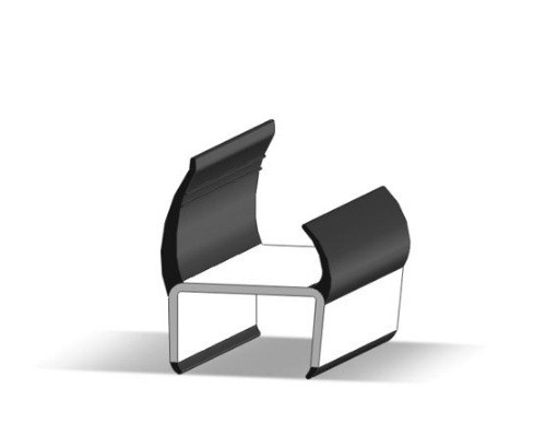 Дверной уплотнитель (уплотнительный профиль) 30мм Италия, фото 1