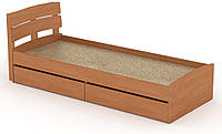 Кровать с 2 ящиками Модерн-80 КОМПАНИТ Ольха (213.2х85.2х80 см)