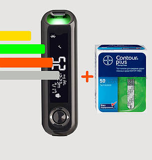 Глюкометр Contour Plus ONE - Контур Плюс Ван +50 тест-смужок, фото 1