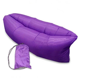 Надувний диван ламзак Supretto Air Sofa (Lamzak) матрац, шезлонг, 233 х 82 x 41 см. Фіолетовий, 2330.0, Для дітей та дорослих, Нейлон