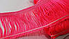 Бахрома оздоблювальна 5 см рожевий неон "Лапша", фото 2