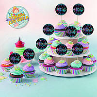Топпери (10 шт/уп.) "Тік Ток" для кексів, мафінів, капкейків -