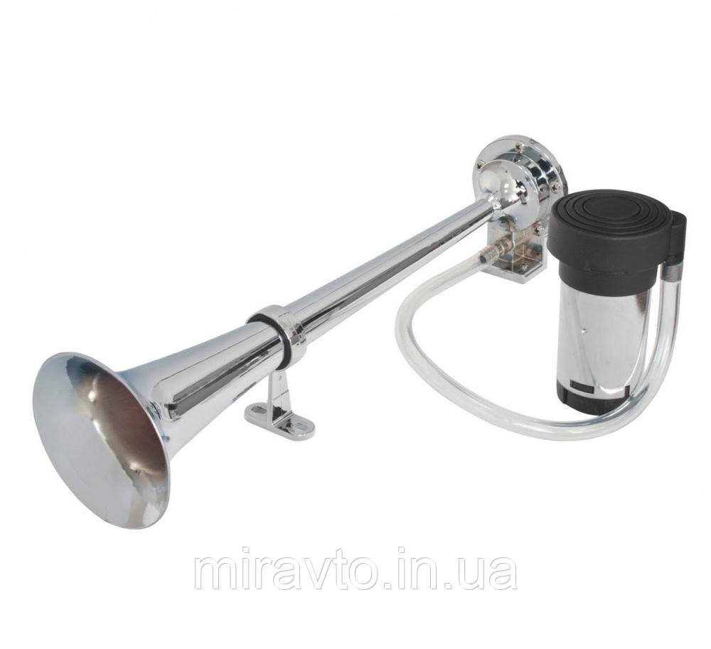 Сигнал Звуковий Повітряний 12V/400mm Дудка/Компресор 100 795 Elegant хром хром